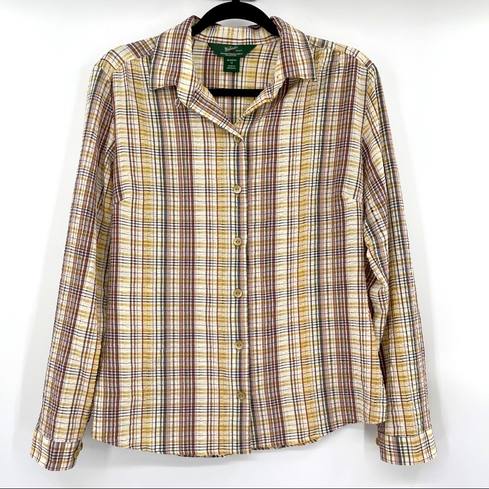 Woolrich Lightweight Plaid Button Down Top​